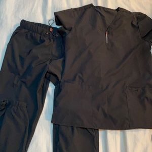 Black Jogger scrub set